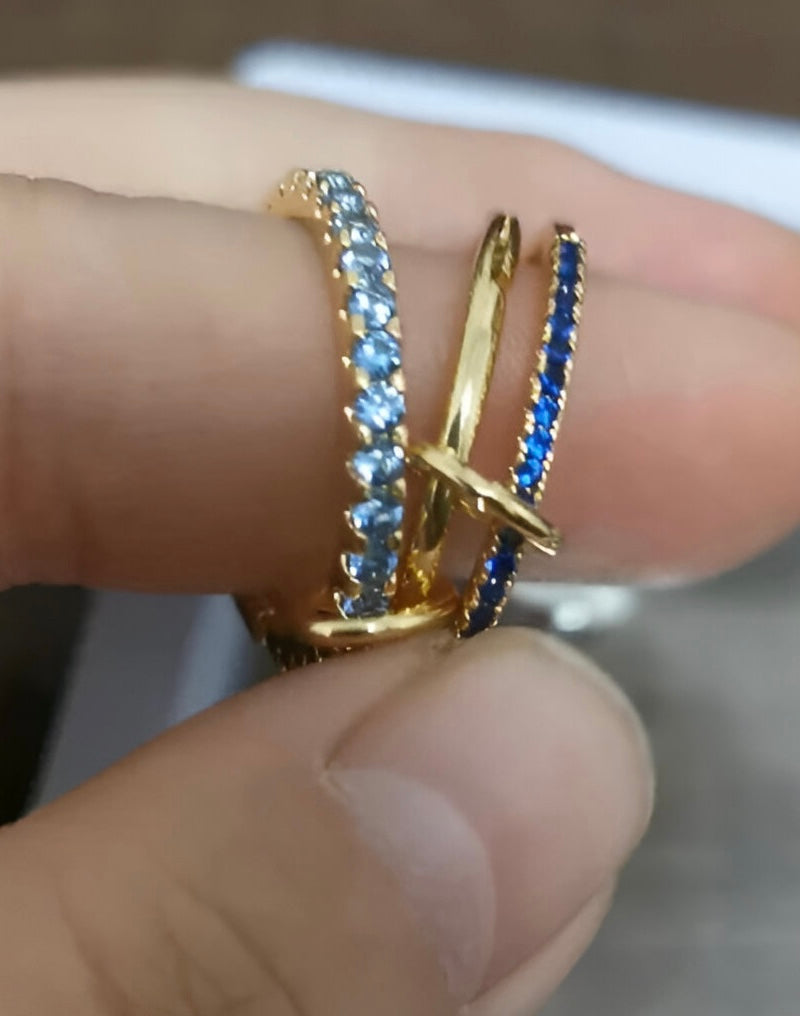 Interllacio Blue Ring - Opal Whispers