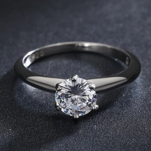 Ethereal Silver Ring - Opal Whispers