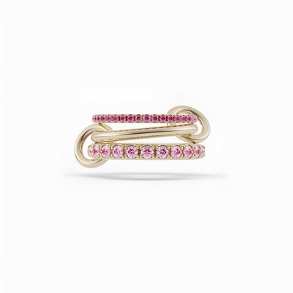 Interllacium Pink Ring - Opal Whispers