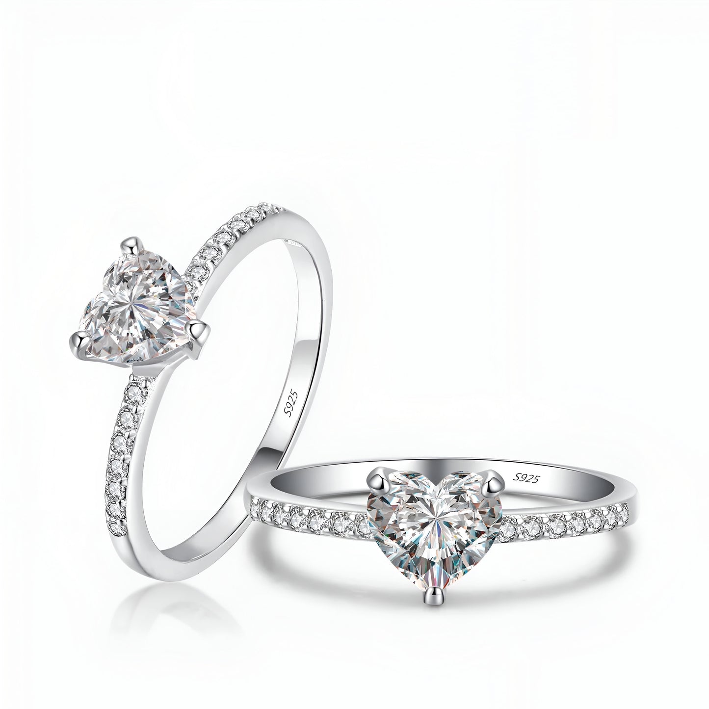 Carina Heart Ring - Opal Whispers