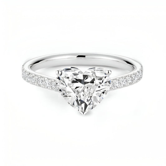 Carina Heart Ring - Opal Whispers