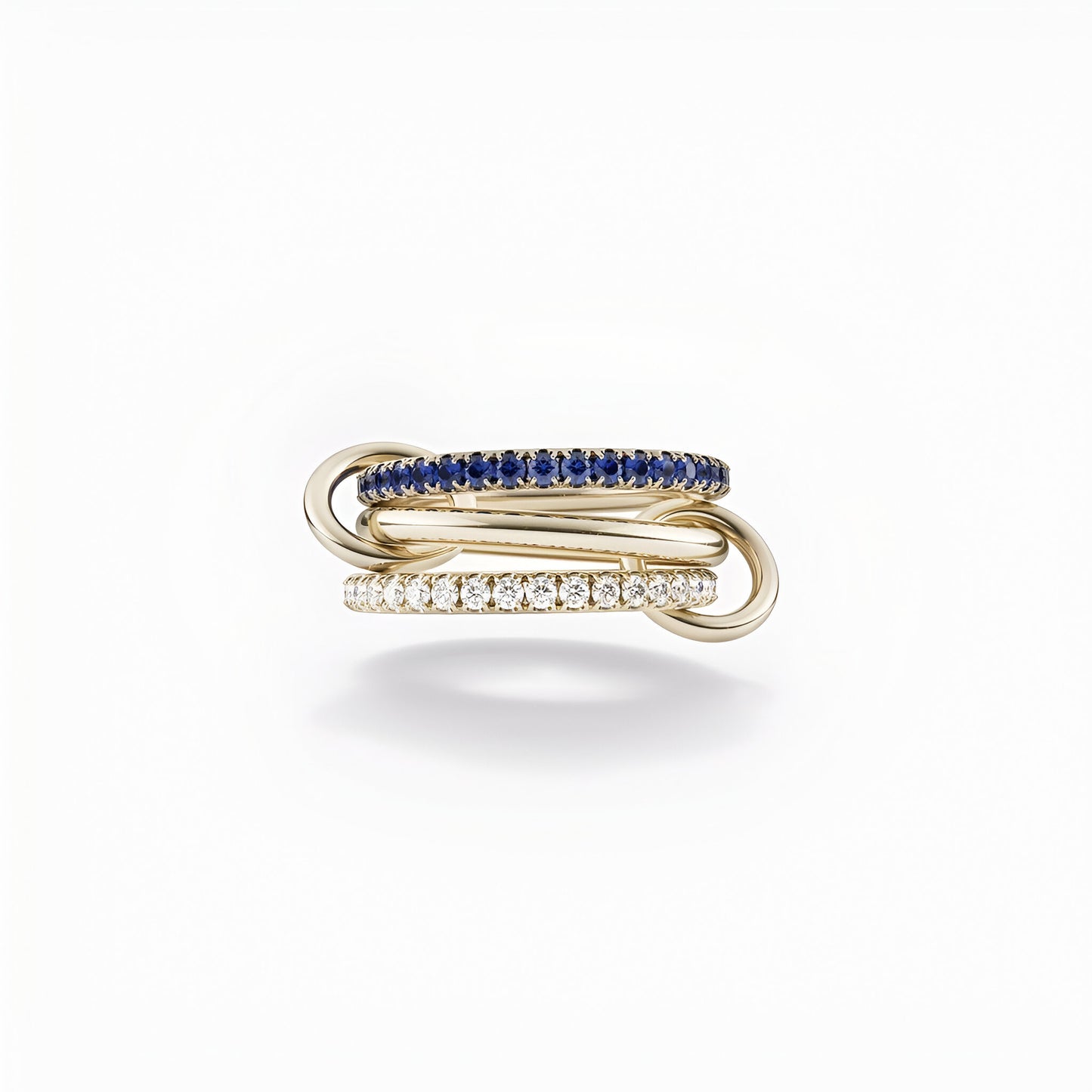 Interllacio Blue Ring - Opal Whispers