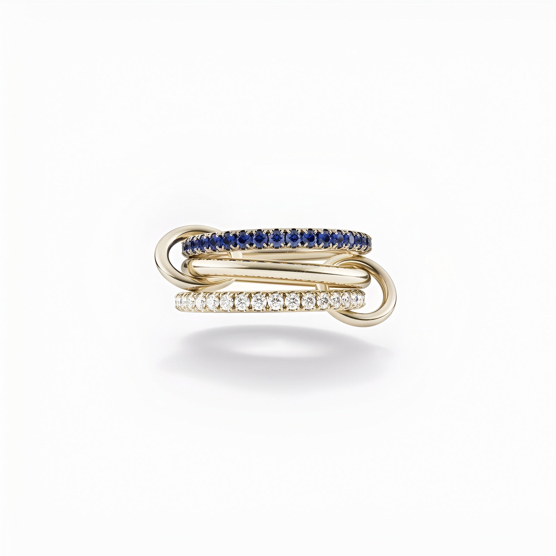 Interllacio Blue Ring - Opal Whispers