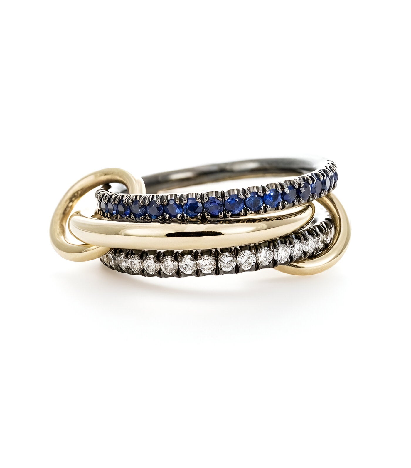 Interllacio Blue Ring - Opal Whispers