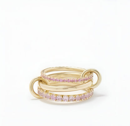 Interllacium Pink Ring - Opal Whispers
