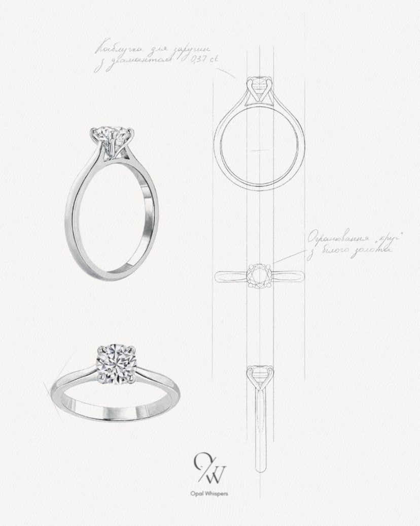 Ethereal Silver Ring - Opal Whispers