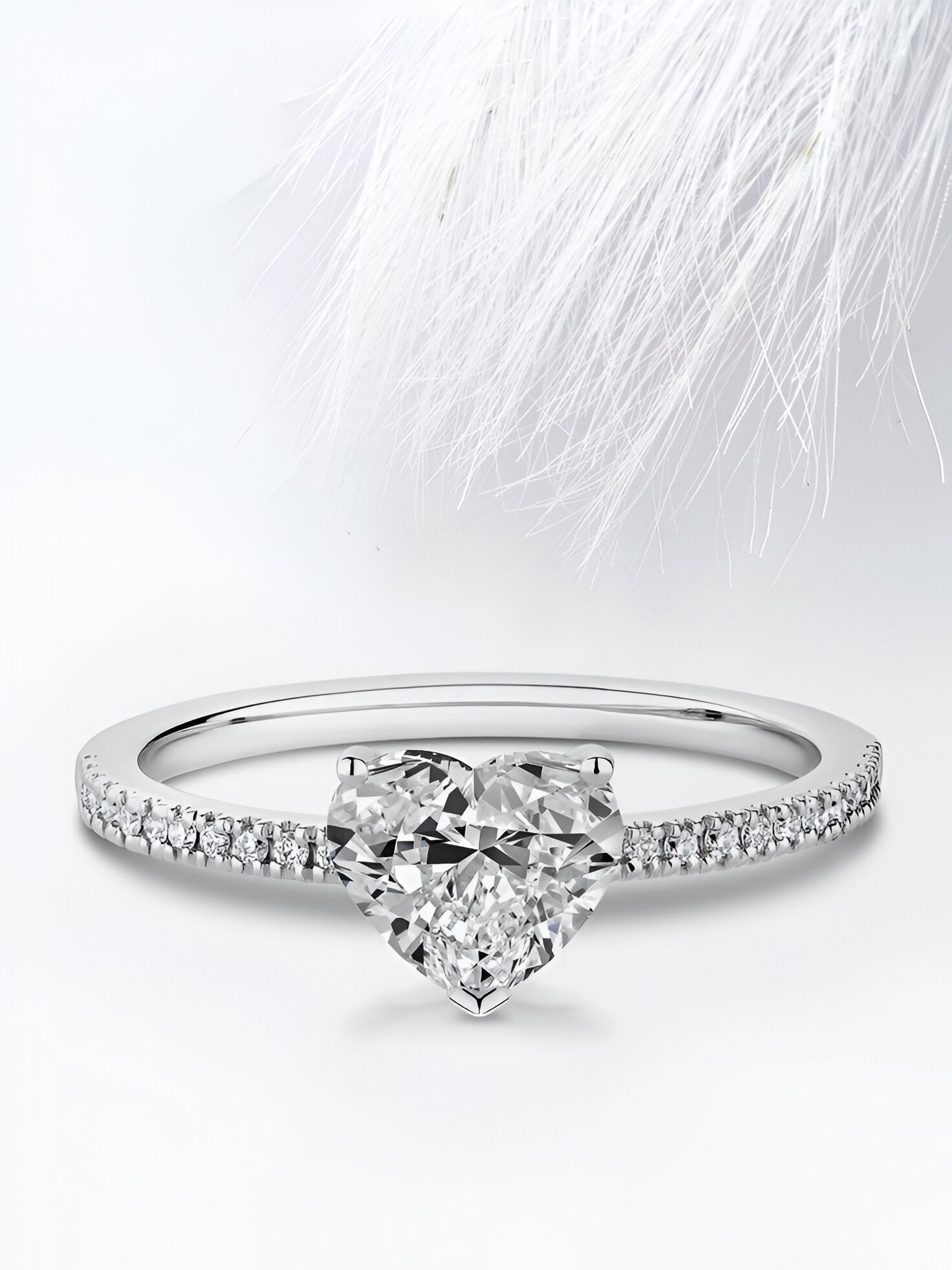 Carina Heart Ring - Opal Whispers