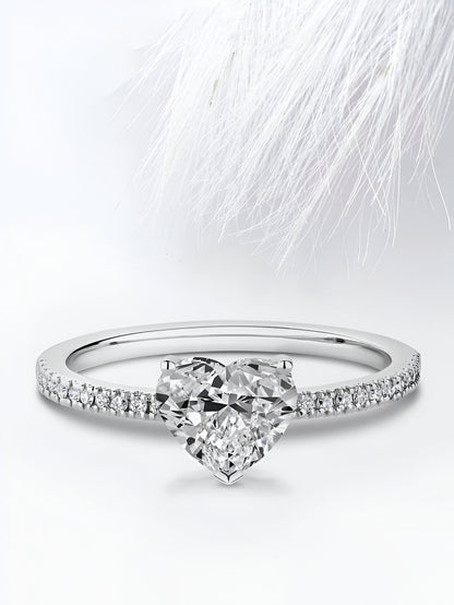 Carina Heart Ring - Opal Whispers