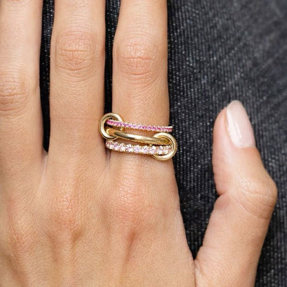 Interllacium Pink Ring - Opal Whispers