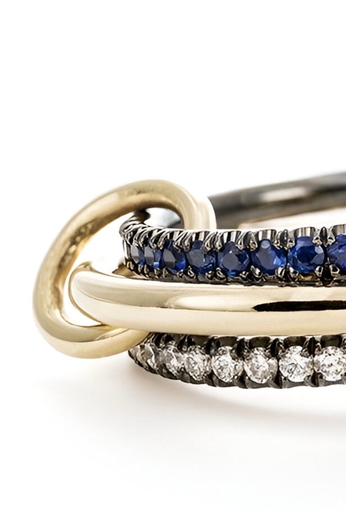 Interllacio Blue Ring - Opal Whispers