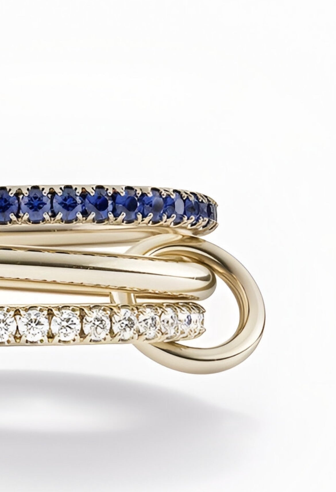 Interllacio Blue Ring - Opal Whispers