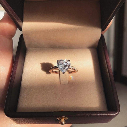 Carina Heart Ring - Opal Whispers