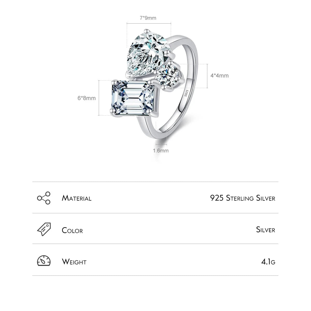 Tridallia Ring